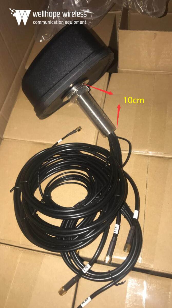 5G 4G wlan GPS 6 cable in one antenna 
